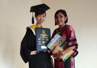 Takuma Akina from Japan Got her Undergraduate Degree of Batik Technology at Universitas Pekalongan